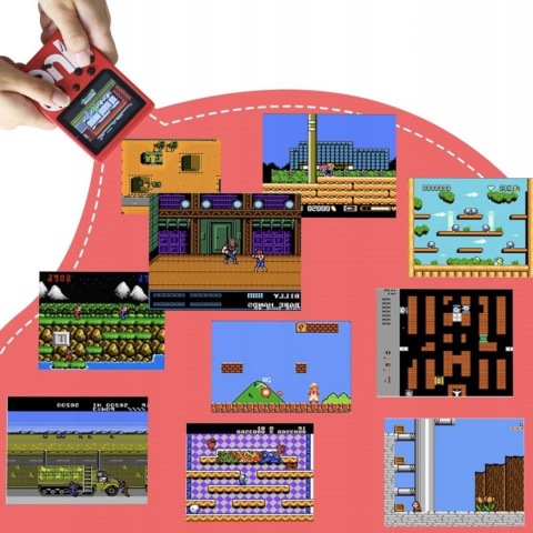 MINI KONSOLA GIER RETRO GAMEBOY SUP GRA PEGASUS 3" MINI KONSOLA GIER RETRO GAMEBOY SUP GRA PEGASUS 3"