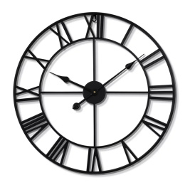 Zegar Ścienny Duży Na Ścianę LOFT Rzymski 3D 60cm Retro