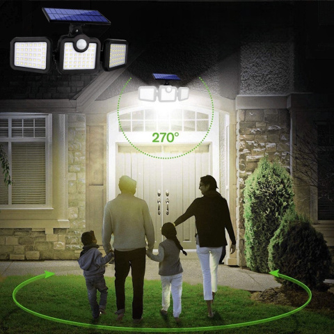 Lampa LED Solarna 3w1 z Czujnikiem Ruchu Zewnętrzna Zmierzchu 74W ASATO® Lampa LED Solarna 3w1 z Czujnikiem Ruchu Zewnętrzna Zmierzchu 74W ASATO®