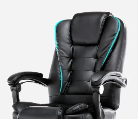 Fotel Biurowy Obrotowy ASATO® - Ergonomiczny z Podnóżkiem - Eko Skóra - Funkcja Leżanki 150° Fotel Biurowy Obrotowy ASATO® - Ergonomiczny z Podnóżkiem - Eko Skóra - Funkcja Leżanki 150°