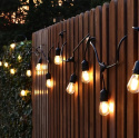 Girlanda Ogrodowa Zewnętrzna Świetlna 15 metrów + 15 Żarówek IP44 Lampki na Taras Ogród Balkon