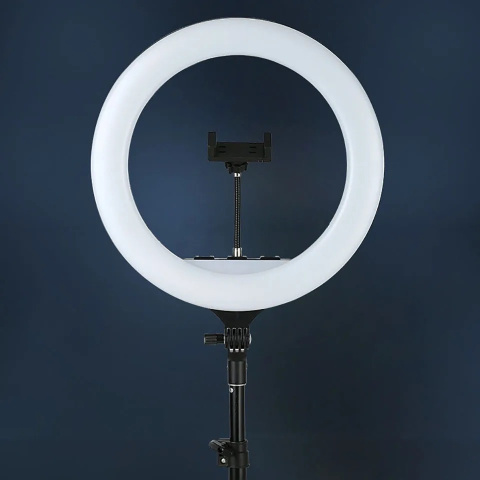 Lampa Pierścieniowa LED 240W 45cm Duża ze Statywem 220cm do Telefonu Makijaż YouTube