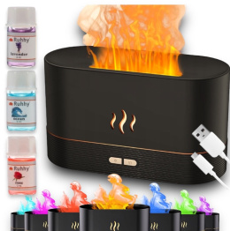Nawilżacz Powietrza Ewaporacyjny Aromaterapeutyczny Dyfuzor Zapachowy Efekt Ognia
