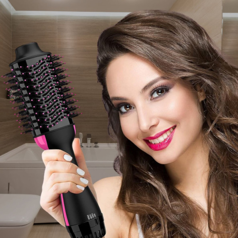 Szczotka Suszarka ASATO® 4w1 - 1000W Jonizacja - Prostownica Lokówka - 3 Poziomy Temperatury Szczotka Suszarka ASATO® 4w1 - 1000W Jonizacja - Prostownica Lokówka - 3 Poziomy Temperatury