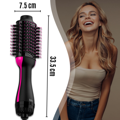 Szczotka Suszarka ASATO® 4w1 - 1000W Jonizacja - Prostownica Lokówka - 3 Poziomy Temperatury Szczotka Suszarka ASATO® 4w1 - 1000W Jonizacja - Prostownica Lokówka - 3 Poziomy Temperatury
