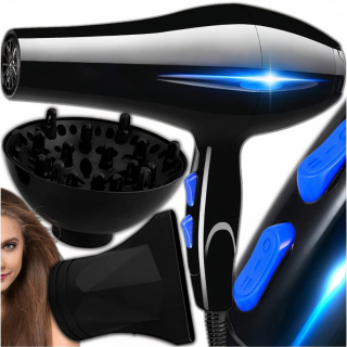 Suszarka Do Włosów Jonizacja 1200W 2w1 PRO z Dyfuzorem