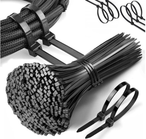 Mocne Opaski Zaciskowe Plastikowe 2,5x100mm 100 szt. Czarne Trytytki Kablowe Mocne Opaski Zaciskowe Plastikowe 2,5x100mm 100 szt. Czarne Trytytki Kablowe