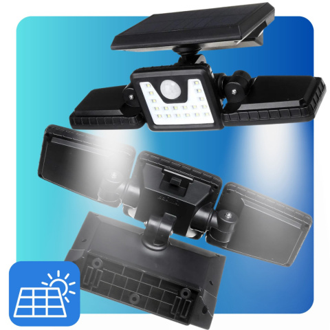 Lampa LED Solarna 3w1 z Czujnikiem Ruchu Zewnętrzna Zmierzchu 74W ASATO® Lampa LED Solarna 3w1 z Czujnikiem Ruchu Zewnętrzna Zmierzchu 74W ASATO®