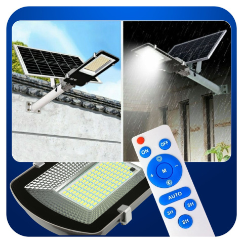 Lampa Uliczna Solarna 2000W DUŻA LATARNIA ze Słupem i Panelem Słonecznym Lampa Uliczna Solarna 2000W DUŻA LATARNIA ze Słupem i Panelem Słonecznym