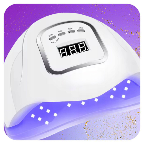 Lampa do Paznokci LED UV do Hybryd Żeli Mocna 120W Hybryd SUN LCD ASATO®