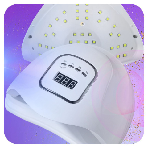 Lampa do Paznokci LED UV do Hybryd Żeli Mocna 120W Hybryd SUN LCD ASATO®