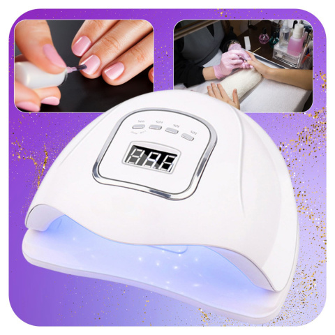 Lampa do Paznokci LED UV do Hybryd Żeli Mocna 120W Hybryd SUN LCD ASATO®