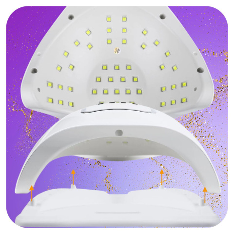 Lampa do Paznokci LED UV do Hybryd Żeli Mocna 120W Hybryd SUN LCD ASATO®