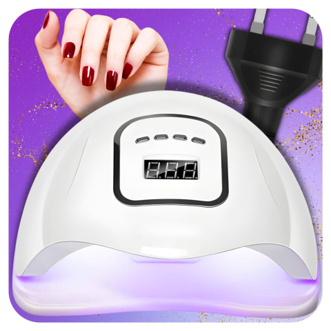 Lampa do Paznokci LED UV do Hybryd Żeli Mocna 120W Hybryd SUN LCD ASATO®