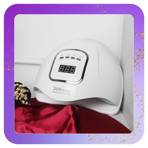 Lampa do Paznokci LED UV do Hybryd Żeli Mocna 120W Hybryd SUN LCD ASATO®