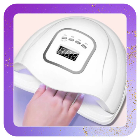 Lampa do Paznokci LED UV do Hybryd Żeli Mocna 120W Hybryd SUN LCD ASATO®