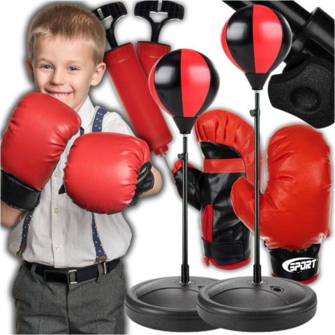 Zestaw Bokserski dla Dzieci ASATO® - Gruszka + Rękawice + Pompka - Regulowana Wysokość 70-104cm Zestaw Bokserski dla Dzieci ASATO® - Gruszka + Rękawice + Pompka - Regulowana Wysokość 70-104cm