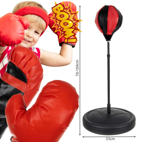 Zestaw Bokserski dla Dzieci ASATO® - Gruszka + Rękawice + Pompka - Regulowana Wysokość 70-104cm Zestaw Bokserski dla Dzieci ASATO® - Gruszka + Rękawice + Pompka - Regulowana Wysokość 70-104cm
