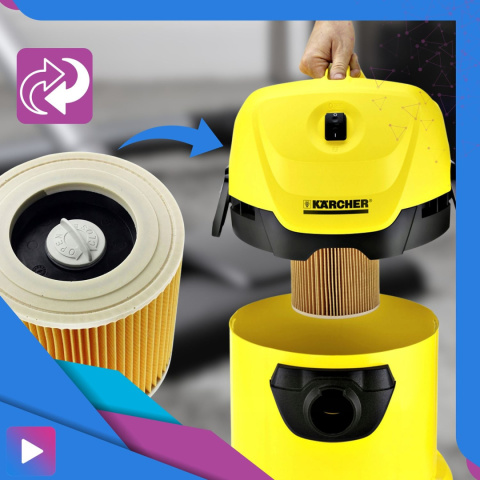 Worki do Odkurzacza Karcher WD3 10 szt. + Filtr SE4001 WD2 PLUS KWD3 V-17 V15 V12 Worki do Odkurzacza Karcher WD3 10 szt. + Filtr SE4001 WD2 PLUS KWD3 V-17 V15 V12