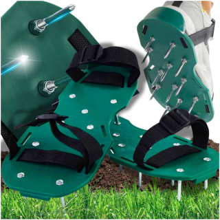 Aerator Ogrodowy Do Trawy Trawnika ASATO® - Metalowe Kolce 3,5cm - 2 Nakładki na Buty - Uniwersalny