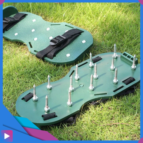 Aerator Ogrodowy Do Trawy Trawnika ASATO® - Metalowe Kolce 3,5cm - 2 Nakładki na Buty - Uniwersalny Aerator Ogrodowy Do Trawy Trawnika ASATO® - Metalowe Kolce 3,5cm - 2 Nakładki na Buty - Uniwersalny