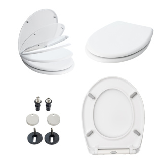 Deska Sedesowa Wolnoopadająca Duroplast 0041-3 Uniwersalna Klapa WC Twarda pasuje do Cersanit Koło Roca