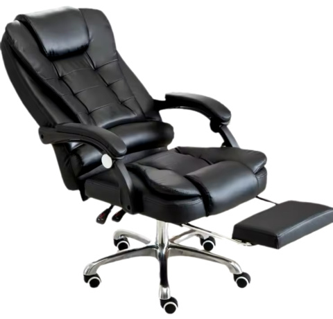 Fotel Biurowy Obrotowy ASATO® - Ergonomiczny z Podnóżkiem - Eko Skóra - Funkcja Leżanki 150° Fotel Biurowy Obrotowy ASATO® - Ergonomiczny z Podnóżkiem - Eko Skóra - Funkcja Leżanki 150°