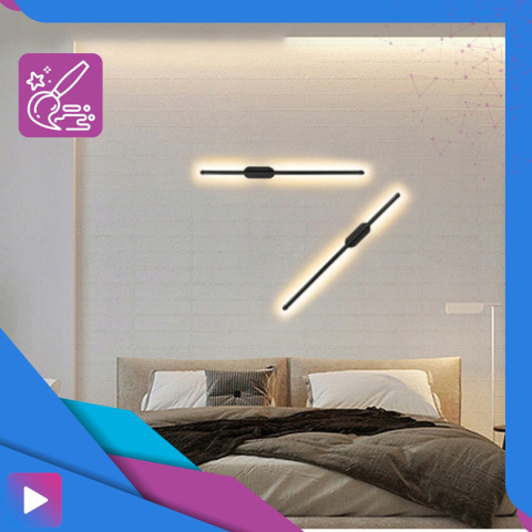 Lampa Ścienna Kinkiet LED Barwa Ciepła 15W 100cm Premium Czarna Lampa Ścienna Kinkiet LED Barwa Ciepła 15W 100cm Premium Czarna