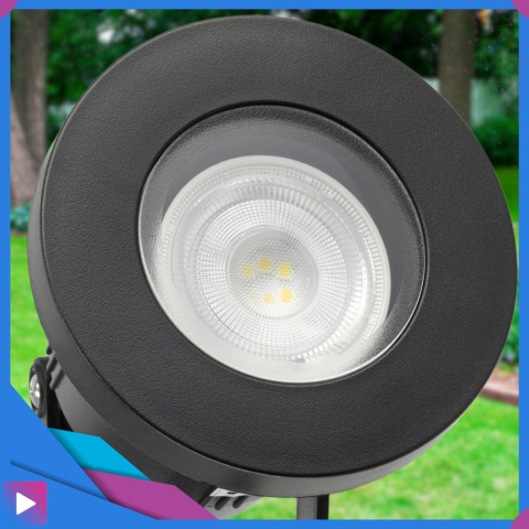 Reflektor Ogrodowy Lampa ogrodowa Wbijana Zestaw 2 sztuk + żarówki Szczelny Korpus Reflektor Ogrodowy Lampa ogrodowa Wbijana Zestaw 2 sztuk + żarówki Szczelny Korpus