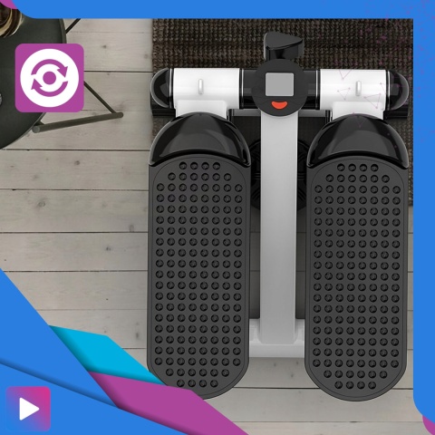 Stepper Skrętny z Linkami Steper Do Ćwiczeń z Linkami Ekspanderami + licznik LCD