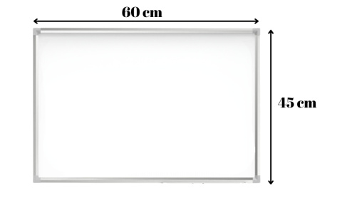 Tablica Magnetyczna na Ścianę Suchościeralna 60x45cm + Akcesoria Gratis Biała Rama Aluminiowa Tablica Magnetyczna na Ścianę Suchościeralna 60x45cm + Akcesoria Gratis Biała Rama Aluminiowa