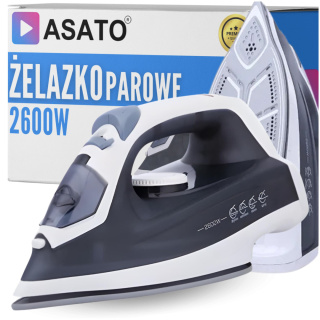 Żelazko Parowe 2600W Ceramiczne Samoczyszczące Turystyczne 230V Turbo Premium