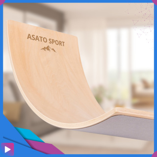 Deska Do Balansowania Montessori ASATO® Drewniana Dla Dzieci z Filcem do 200kg - CE
