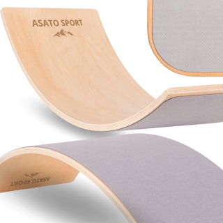 Deska Do Balansowania Montessori ASATO® Drewniana Dla Dzieci z Filcem do 200kg - CE
