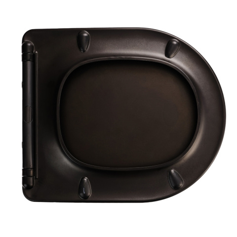 Deska Sedesowa Wolnoopadająca Czarna Duroplast ASATO® 0041-4 Antybakteryjna Twarda - Uniwersalna 42x36cm Czarna Deska Sedesowa Wolnoopadająca Czarna Duroplast ASATO® 0041-4 Antybakteryjna Twarda - Uniwersalna 42x36cm Czarna