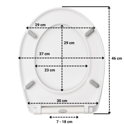 Deska Sedesowa Wolnoopadająca Duroplast 0041-3 Uniwersalna Klapa WC Twarda pasuje do Cersanit Koło Roca Deska Sedesowa Wolnoopadająca Duroplast 0041-3 Uniwersalna Klapa WC Twarda pasuje do Cersanit Koło Roca