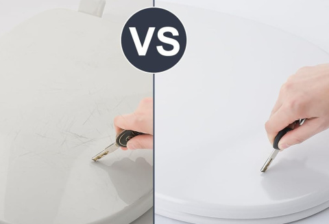 Deska Sedesowa Wolnoopadająca Duroplast 0041-3 Uniwersalna Klapa WC Twarda pasuje do Cersanit Koło Roca Deska Sedesowa Wolnoopadająca Duroplast 0041-3 Uniwersalna Klapa WC Twarda pasuje do Cersanit Koło Roca