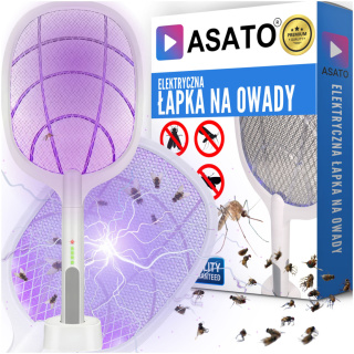 Elektryczna Łapka na Muchy Komary Insekty Elektryczna Packa na Owady Mocna