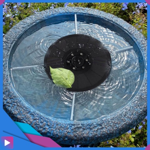 Fontanna Solarna Pływająca LED RGB Do Oczek i Stawów 6 Dysz Napowietrzanie Wody ASATO®