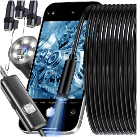 Kamera Endoskop Inspekcyjna ASATO® - 640x480 5m IP67 - Średnica 5mm 6 LED USB/USB-C Kamera Endoskop Inspekcyjna ASATO® - 640x480 5m IP67 - Średnica 5mm 6 LED USB/USB-C