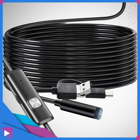 Kamera Endoskop Inspekcyjna ASATO® - 640x480 5m IP67 - Średnica 5mm 6 LED USB/USB-C Kamera Endoskop Inspekcyjna ASATO® - 640x480 5m IP67 - Średnica 5mm 6 LED USB/USB-C