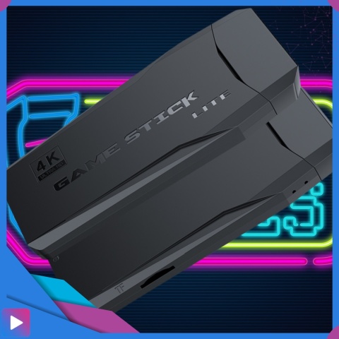 Konsola Retro 10000 Gier 4K HDMI 2 Bezprzewodowe Pady Obsługa 9 Konsol Plug & Play Przenośna ASATO®