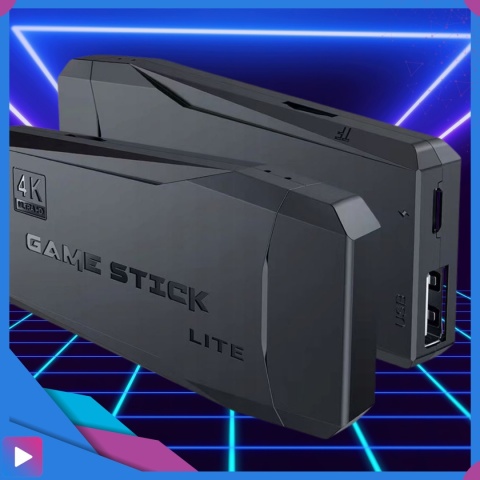 Konsola Retro 10000 Gier 4K HDMI 2 Bezprzewodowe Pady Obsługa 9 Konsol Plug & Play Przenośna ASATO®