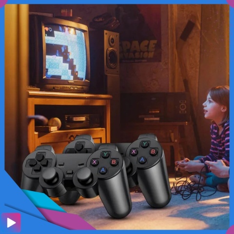 Konsola Retro 10000 Gier 4K HDMI 2 Bezprzewodowe Pady Obsługa 9 Konsol Plug & Play Przenośna ASATO®