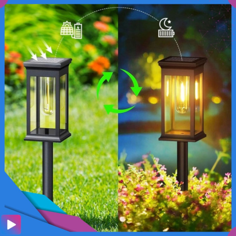 2x Lampa Solarna Ogrodowa Wbijana ASATO® - Czujnik Zmierzchu - Bateria 500 mAh - 60cm Wysoka 2x Lampa Solarna Ogrodowa Wbijana ASATO® - Czujnik Zmierzchu - Bateria 500 mAh - 60cm Wysoka