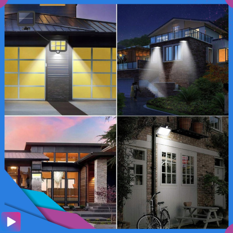 Lampa Solarna z Czujnikiem Ruchu 120 LED ASATO® - Oddzielny Panel z Kablem 480cm - Pilot - 800lm IP64 Lampa Solarna z Czujnikiem Ruchu 120 LED ASATO® - Oddzielny Panel z Kablem 480cm - Pilot - 800lm IP64