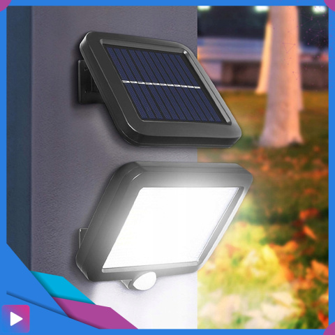 Lampa Solarna z Czujnikiem Ruchu 120 LED ASATO® - Oddzielny Panel z Kablem 480cm - Pilot - 800lm IP64 Lampa Solarna z Czujnikiem Ruchu 120 LED ASATO® - Oddzielny Panel z Kablem 480cm - Pilot - 800lm IP64