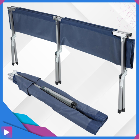 Łóżko Turystyczne Składane Polowe ASATO® - Obciążenie 120kg - Mocna Rama - 190x62cm Łóżko Turystyczne Składane Polowe ASATO® - Obciążenie 120kg - Mocna Rama - 190x62cm