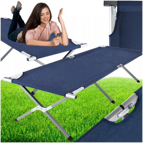 Łóżko Turystyczne Składane Polowe ASATO® - Obciążenie 120kg - Mocna Rama - 190x62cm Łóżko Turystyczne Składane Polowe ASATO® - Obciążenie 120kg - Mocna Rama - 190x62cm