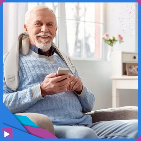Masażer do Szyi Karku BEZPRZEWODOWY Medical PRO do Pleców Ramion Premium Masażer do Szyi Karku BEZPRZEWODOWY Medical PRO do Pleców Ramion Premium